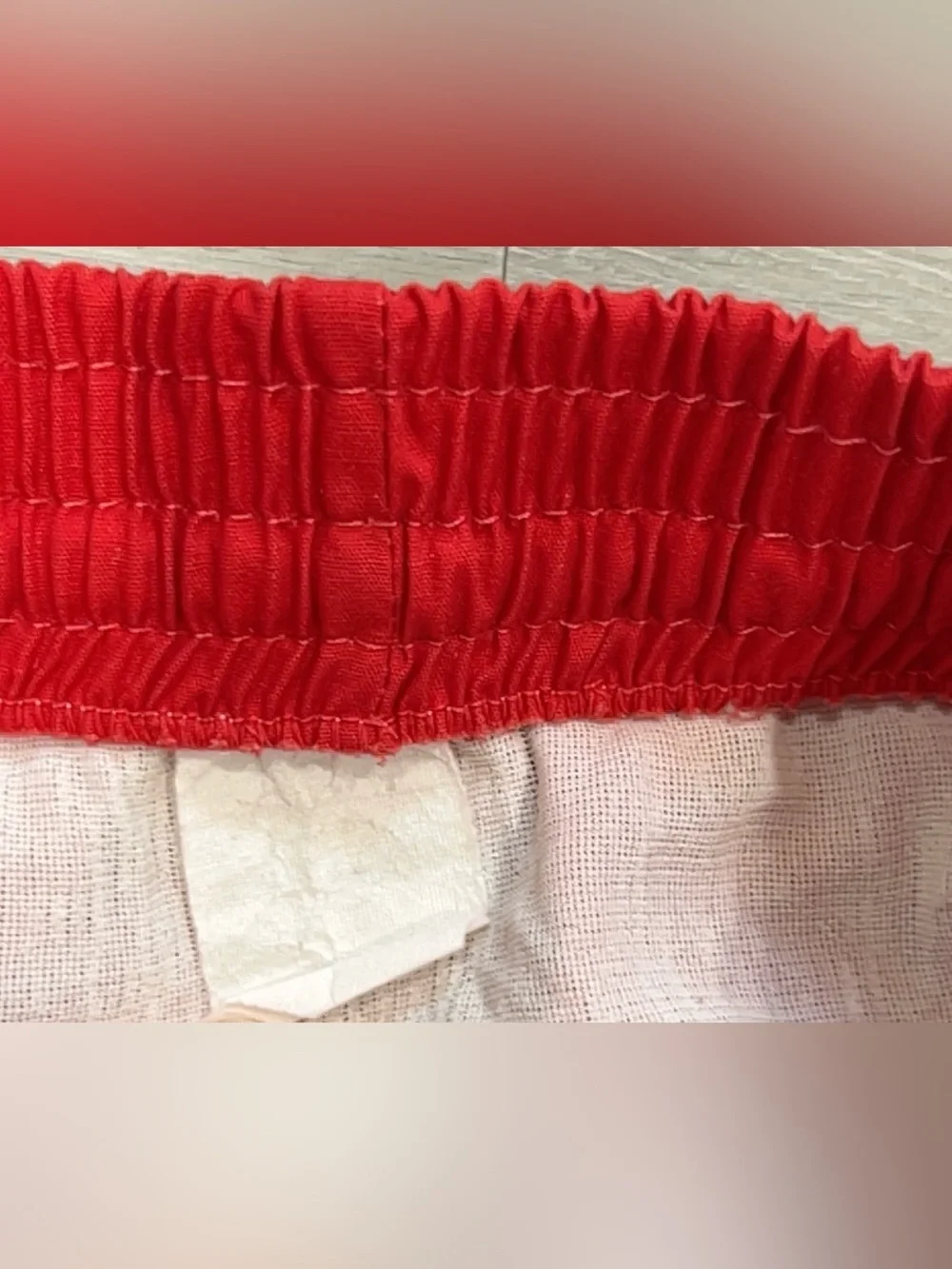 Laguna Red Surf Beach Swim Trunks Shorts Size Medium 80s 90s Retro Pocket VTG